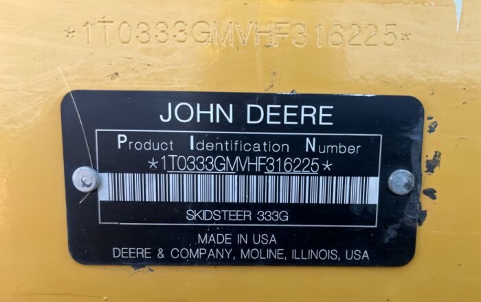 2017 John Deere 333G Compact Track Loader - Image 11