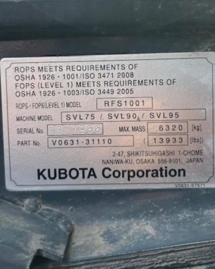 2018 Kubota SVL 95-2 Compact Track Loader - Image 13