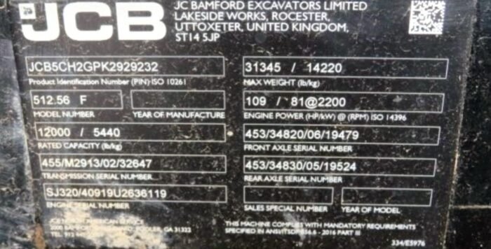 2016 JCB 512-56 Telehandler Lift - Image 14