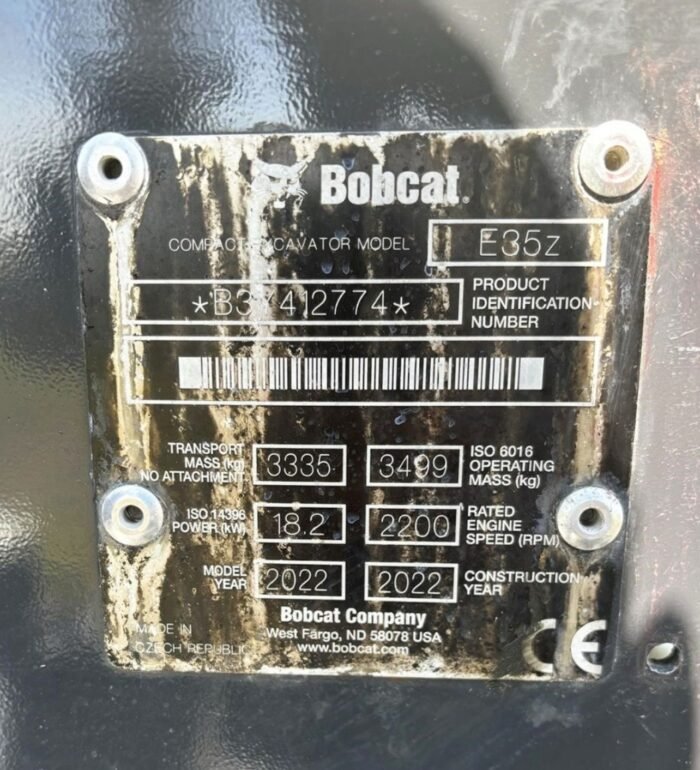 2022 Bobcat E35Z Mini Excavator - Image 12