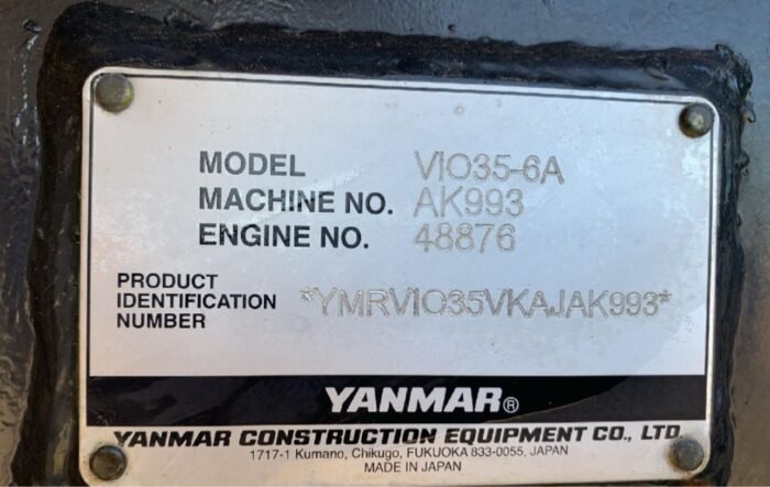 2019 Yanmar Vio35-6a Mini Excavator - Image 12