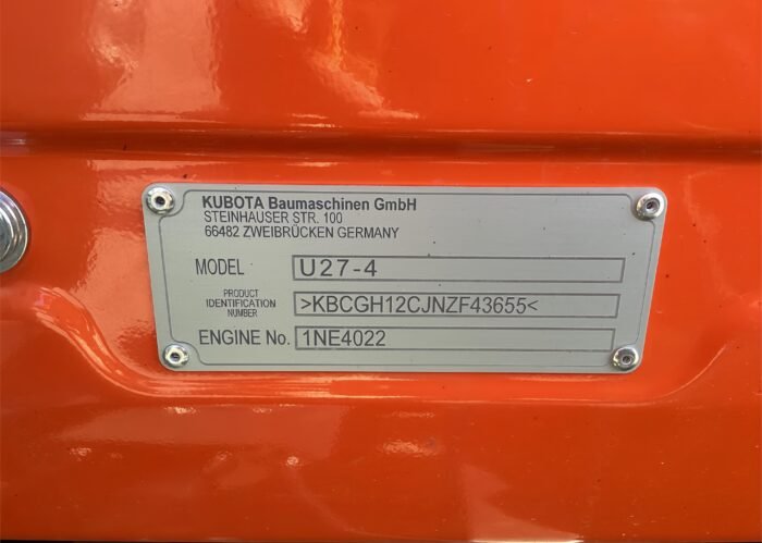 2022 Kubota U27-4 Mini Excavator - Image 10