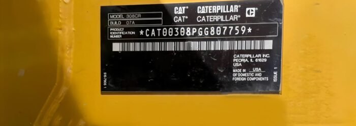 2021 Caterpillar 308 CR Mini Excavator (2nd unit) - Image 15