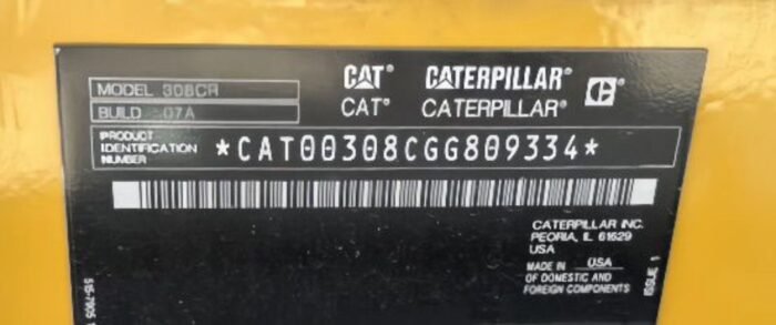 2021 Caterpillar 308 CR Mini Excavator - Image 17